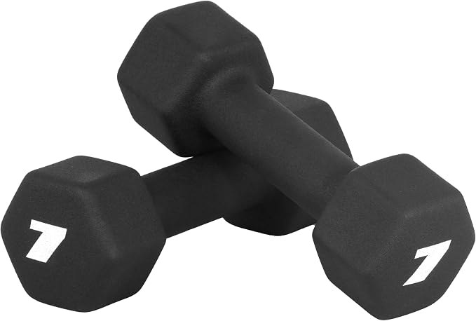 CAP Barbell Neoprene Dumbbell Weights Pairs & Sets | Black