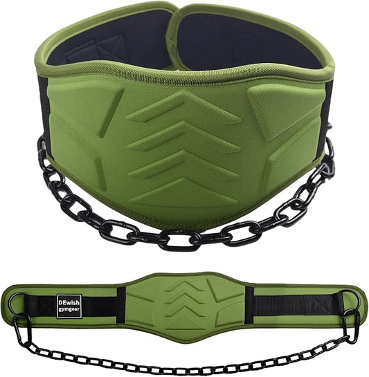 12 mm Thick Heavy Duty Dip Belt with 36 IN Steel Chain, 35" Weighted Pull Up Belt for Added Weight Training, Chin Ups, Pull Ups, Tricep Dips And More