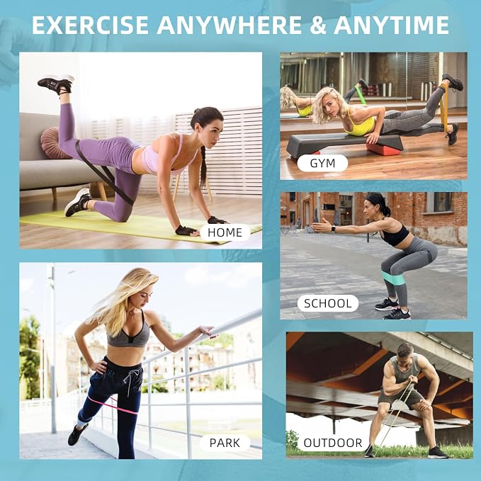 Resistance Bands, Pull Up Bands, Pull Up Assist Band Exercise Bands for Men & Women Working Out, Body Stretching, Physical Therapy, Muscle Training