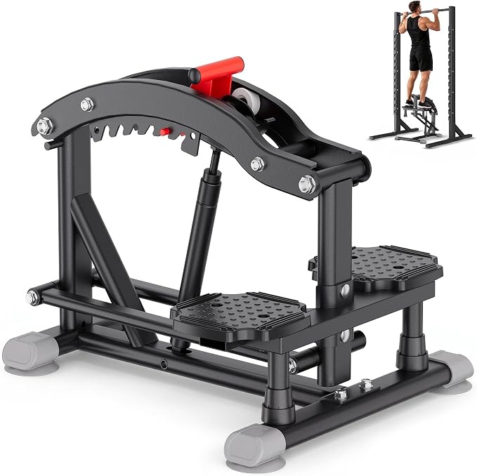 EPHESPORT Pull Up Assist Machine with 6-Level Hydraulic Support | 0–200LB Adjustable Support, Power Tower＆ Dip Station Compatible, 660LB Stable Base, Beginner-friendly strength progression
