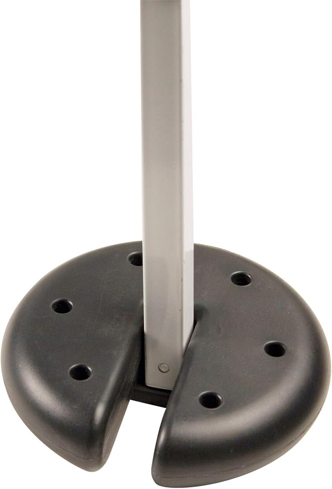 Quik Shade Set of 4 Heavy Duty Weight Plates for Securing Instant and Pop-Up Canopies and Tents,Black