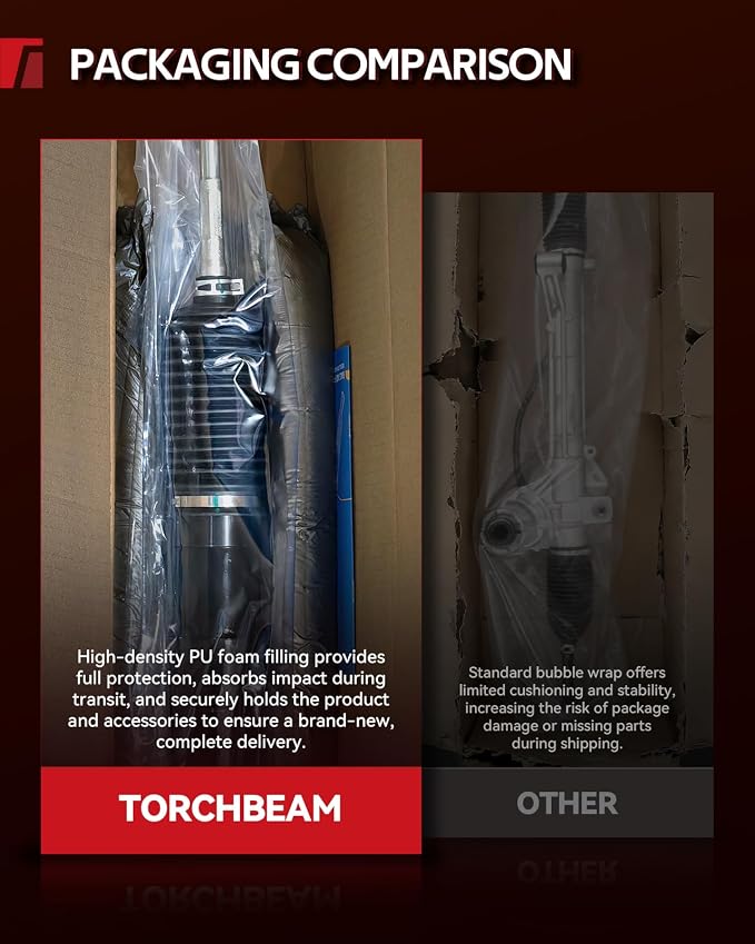 Torchbeam Power Steering Rack & Pinion Assembly Fit for 2000-2001 I30, 2000 2001 2002 2003 Maxima, Hydraulic System Steering, Replaces OEM 26-3016