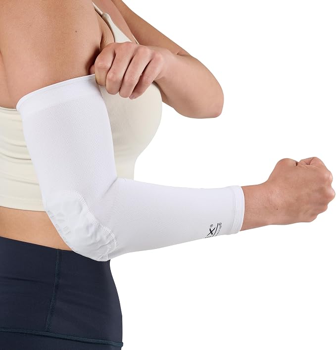 McDavid HEX Shooter Arm Sleeve Single Padded Compression Sleeve Basketball Football Sports Protection