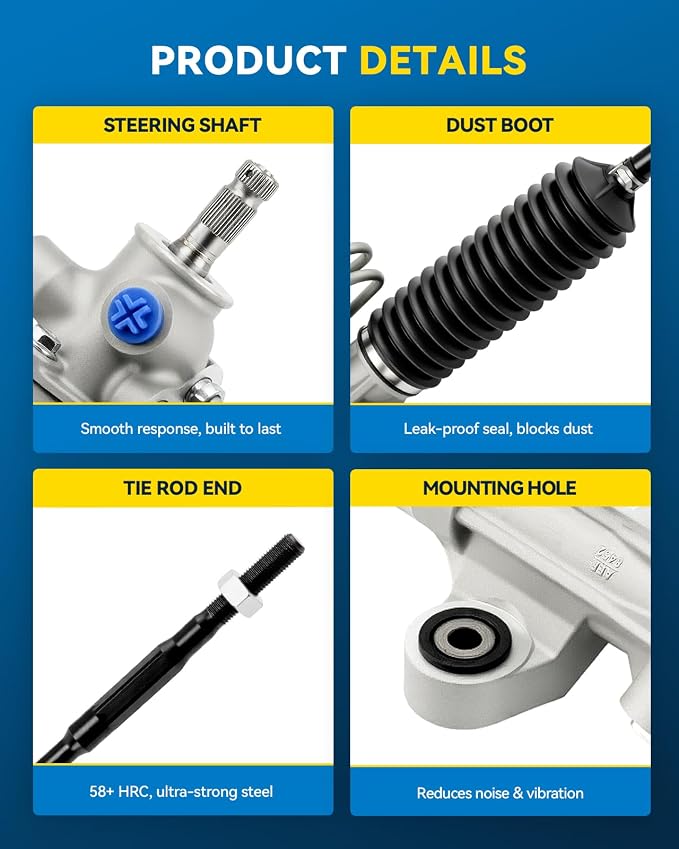 PHILTOP Power Steering Rack and Pinion Assembly for 2011-2017 Odyssey | No.53601TK8A01, 262762