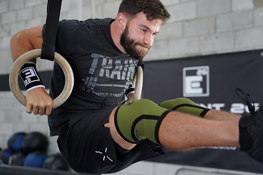 Element 26 Knee Sleeves for Weight Lifting with Gym Bag (L, OD Green) | 6mm Neoprene Support for Powerlifting, CrossFitting, Squats, Deadlifts, 7mm Compression, Non-Slip, Men & Women, Sold As Pair