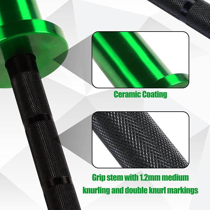 4FT 5LB Aluminum Kids Barbell, 70LB Capacity | Youth training bar with 22mm knurled grip, bearings, brass bushings, and 2-inch Olympic plate compatibility