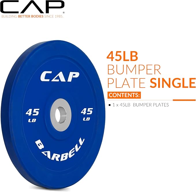 CAP Barbell Rubber Olympic Bumper Plate | Multiple Options/Colors
