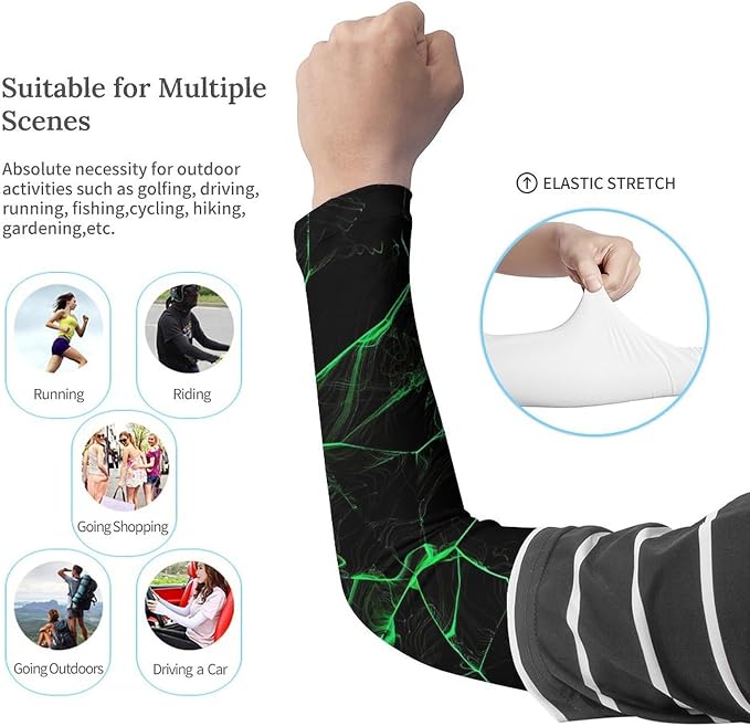 Marble Sports Compression Arm Sleeves for Men & Women - Youth Arm Sleeve Baseball Volleyball Sleeves & Basketball Sleeve