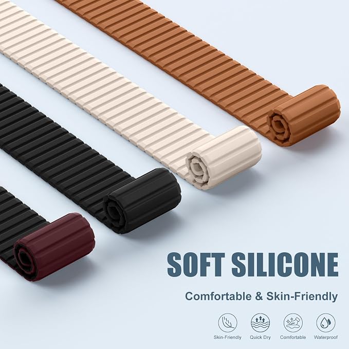 Magnetic Sport Silicone for Apple Watch Ultra 3 2 Band 49mm 46 45 44mm Men | Upgraded Magnet,Two-Tone Design,Waterproof,Soft Loop Strap for iWatch Ultra 3/2 Series 11 10 9 8 7 6 5 4 SE 46mm 45mm 44 49