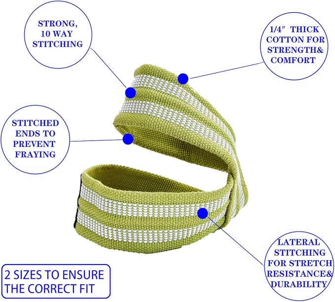 Figure 8 Lifting Straps for Deadlift,Weightlifting,Strongman,& Cross Training Strong Weightlifting Wrist Wraps