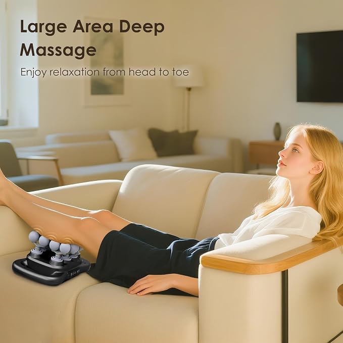 16 Head Massage Gun Set, Deep Tissue Percussion Massager, Black