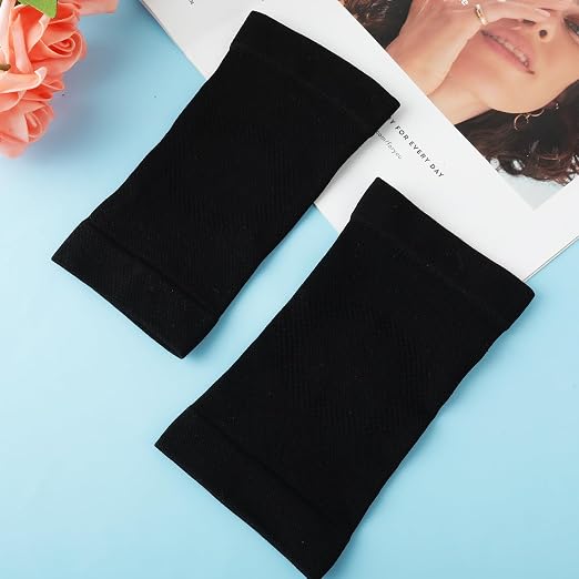 COMNICO Elbow Brace Compression Sleeve Nylon Tennis Golfers Elbow Joint Support Sports Protection Arm Support Sleeves Pain Relief Pads for Women Men (Black)