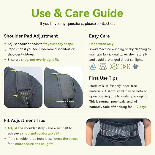 Posture Corrector for Women & Men, Breathable Full Back Brace Support for Hunchback, Adjustable Invisible Shoulder Straightener for Upper & Lower Back Pain Relief, Daily Wear for Office & Home