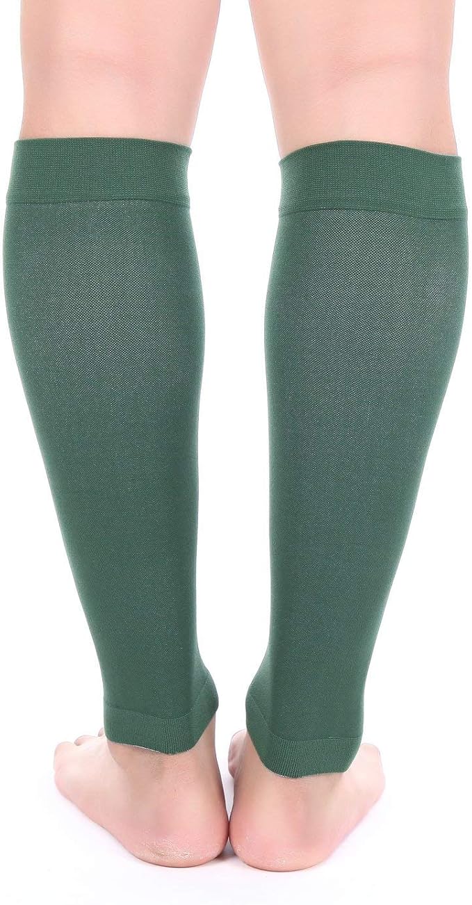 Doc Miller Compression Calf Sleeve for Men & Women, 20-30mmHg | Graduated Support for Running, Shin Splints, Calf Strain, Knee High, Small to 6XL Plus Size
