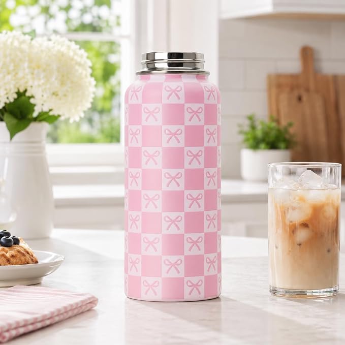 DYSANKY Water Bottle Gift– Insulated Stainless Steel Bottle with Carrier Bag, Strap & Gift Box– Ideal for Hiking, Camping & Travel, BPA-Free, 32 oz