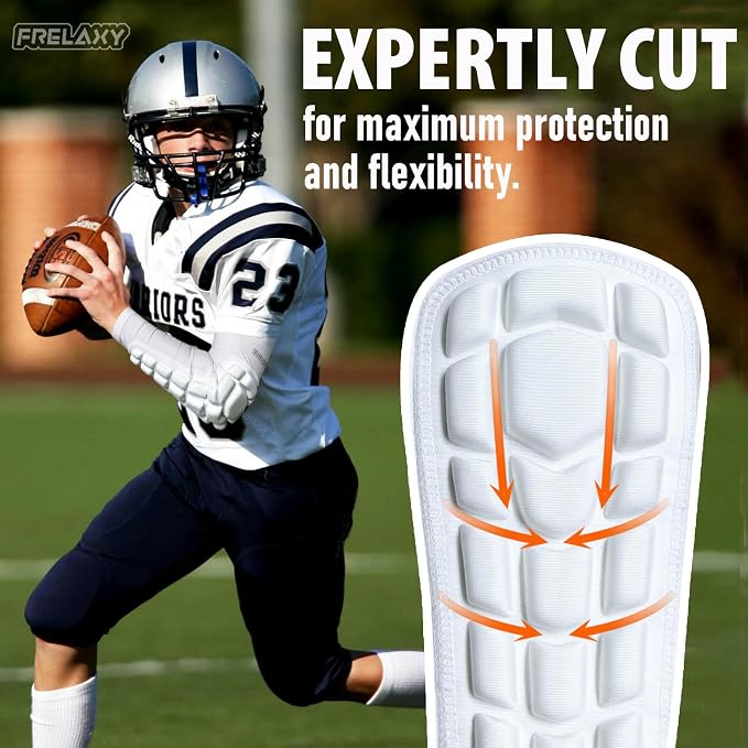 Frelaxy Elbow Pads, Padded Arm Sleeves for Volleyball and Football, 2 Pack