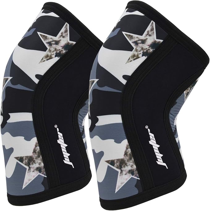 Knee Sleeves (1 Pair), 7mm Compression Knee Braces for Squats,Weightlifting,Powerlifting,Cross Training for Men & Women (Large)
