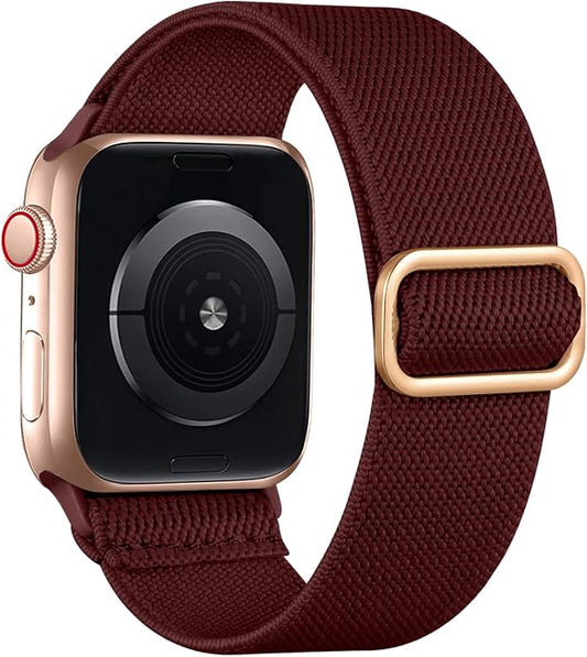 Lerobo Braided Band Compatible with Apple Watch Series 11 10 9 8 7 46mm 45mm 41mm Ultra SE 3 2 1 49mm Series 6 5 4 3 44mm 40mm 38mm 42mm Men iWatch Bands Women Stretchy Nylon Solo Loop Sport Strap