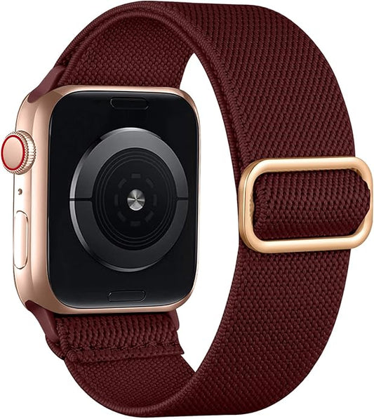 Lerobo Braided Band Compatible with Apple Watch Series 11 10 9 8 7 46mm 45mm 41mm Ultra SE 3 2 1 49mm Series 6 5 4 3 44mm 40mm 38mm 42mm Men iWatch Bands Women Stretchy Nylon Solo Loop Sport Strap