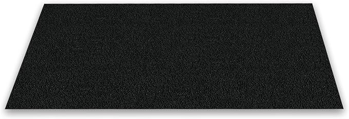 PAR-MSI Heavy Duty Gym Flooring Mat - 3.5' x 6' x 3/4" Thick Rubber Mat - Solid Black - Ideal for Home Gyms, Commercial Fitness Centers, Workouts, and More