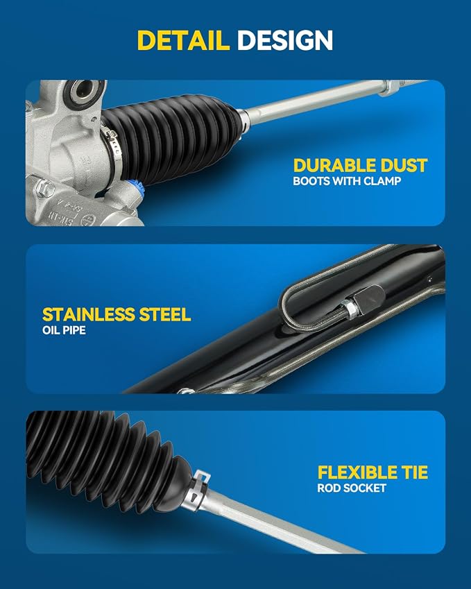 PHILTOP Power Steering Rack and Pinion Assembly for Sprinter 1500 2500 3500 | 2007-2011 Sprinter 2500/3500, 2014-2019 Sprinter 2500/3500, 2019 Sprinter 1500 No.223044, 906460170080, 68012180AA