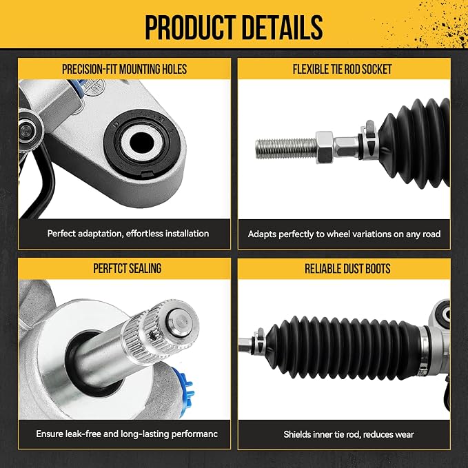 KAC Power Steering Rack and Pinion Replacement for Honda Accord 2003-2007 2.4L, Acura TL 2004-2008 All Models, Hydraulic Rack and Pinion Assembly Replace 26-2703