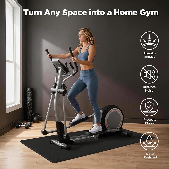 AIRHOP 18 PCS Gym Floor Mat, EVA Foam Puzzle Gym Mat, High-Density Interlocking Foam Floor Tiles for Home Gym, Play Workout Garage Kitchen Flooring 12.6"x12.6"x0.4"