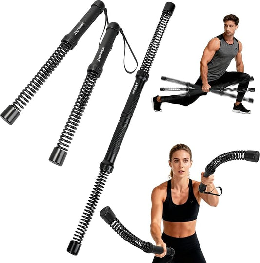 Cordless Battle Ropes (2-Pack) Portable Workout Ropes for HIIT Workouts,Cardio & Muscle Training,Low-Impact Cardio Training,Home Gym Equipment for Men & Women(1.9LB x 2) (1.9LB*2)