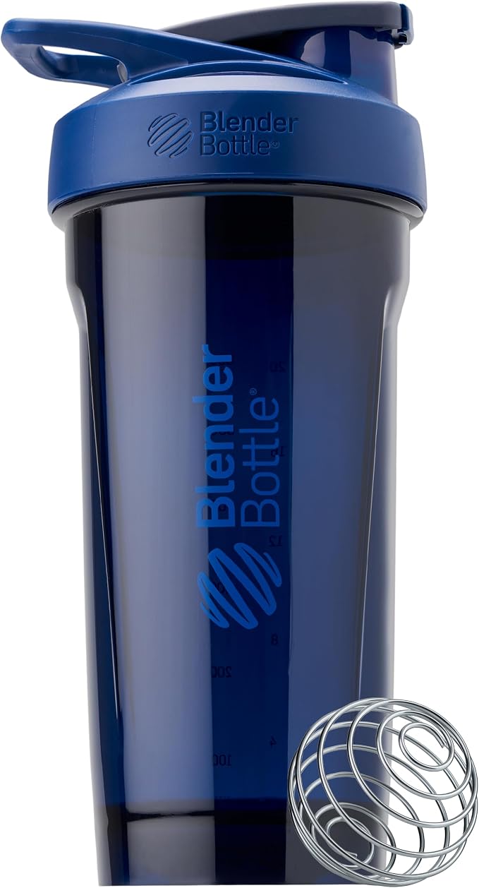 BlenderBottle Sport Flip Tritan Shaker Bottle 28 oz Blue