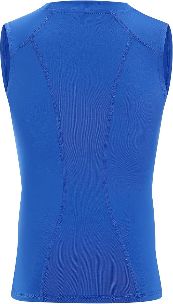 Runhit Boys Sleeveless Compression Shirt Kids Athletic Tank Tops Youth Quick Dry Undershirt for Football Basketball