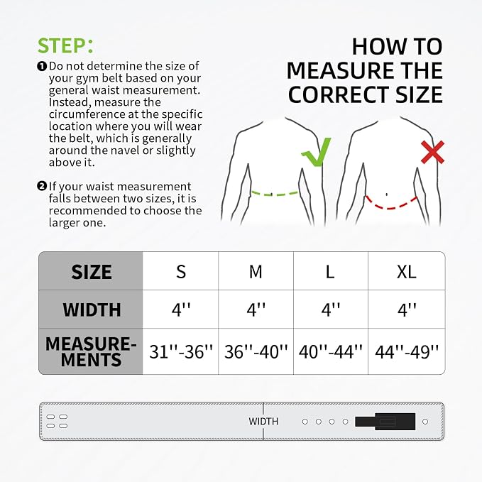 Genuine Leather Weight Lifting Belt with Lever Buckle, 10mm Thick 4" Leather Lumbar Back Support, Gym Belts Ideal for Training, Weightlifting, Bodybuilding, Squats and Deadlifts