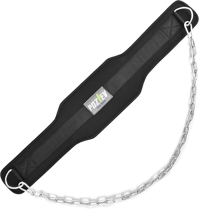 Dip Belt With Chain For Weight Lifting Optimal For Pull Ups Dips Squats Weightlifting Belt Squat Attachment Workout Dipping Belt - Unisex Gym Equipment