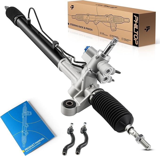 PHILTOP Power Steering Rack and Pinion Assembly for 2008-2012 Accord | with Outer Tie Rod Ends, No.53010TA0A01, 53601TA5A02, 53601TE0A02, 53601TA6A02, 262746, 53601TE1A02, 53601TA0A02