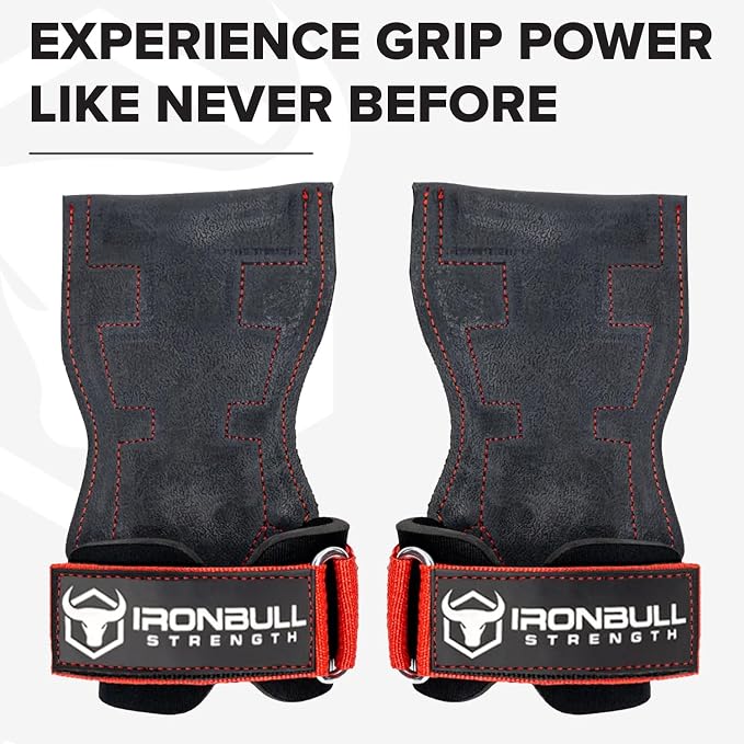 EZ Gripz PRO V2 Lifting Grips for Weightlifting: Weight Lifting Straps for Gym with Adjustable Wrist Neoprene Padding Gripps - Lifting Hooks, Wrist Wraps & Gloves Alternative for Deadlifts & Rows