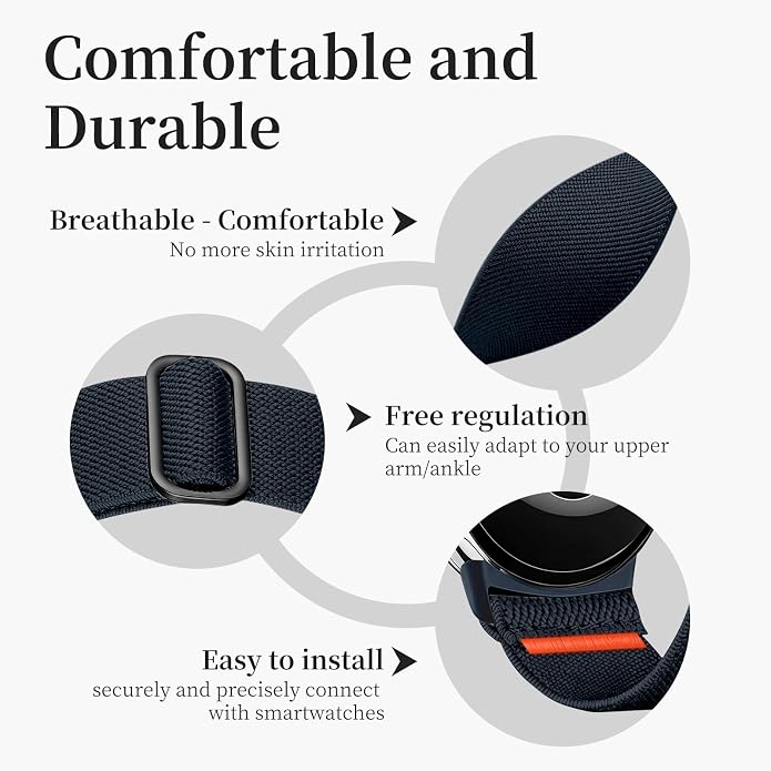 Sport Ankle/Arm Band Compatibel with Google Pixel Watch 1/2/3 4 (41mm) Google Pixel Watch 4 3 （45mm）,Elastic Nylon Arm Bands for Google Watch Men/Women
