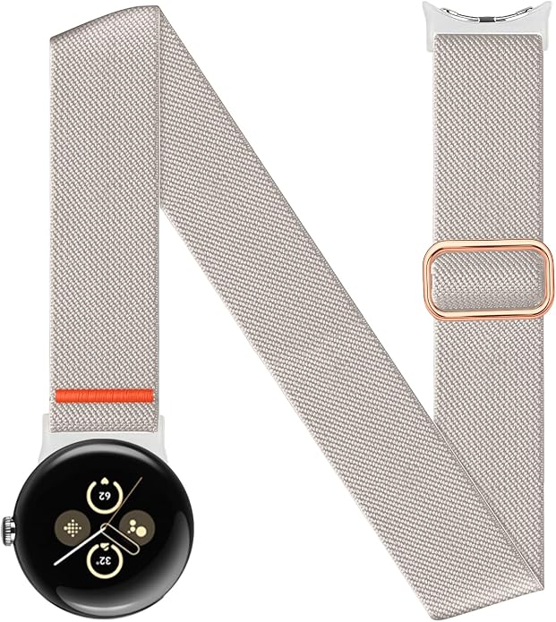 Sport Ankle/Arm Band Compatibel with Google Pixel Watch 1/2/3 4 (41mm) Google Pixel Watch 4 3 （45mm）,Elastic Nylon Arm Bands for Google Watch Men/Women