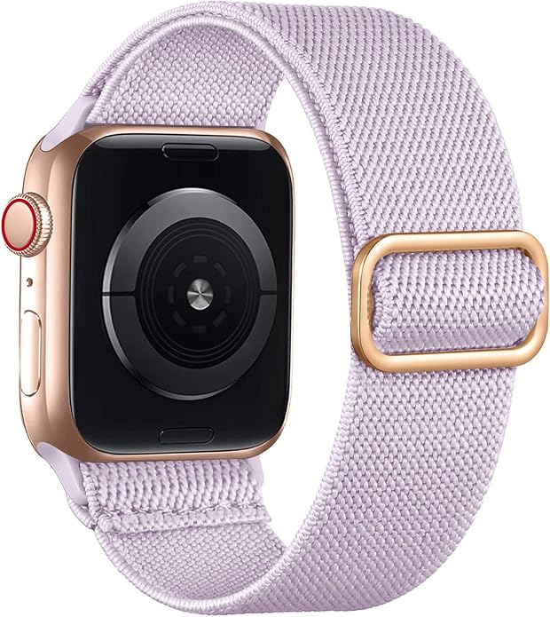 Lerobo Braided Band Compatible with Apple Watch Series 11 10 9 8 7 46mm 45mm 41mm Ultra SE 3 2 1 49mm Series 6 5 4 3 44mm 40mm 38mm 42mm Men iWatch Bands Women Stretchy Nylon Solo Loop Sport Strap