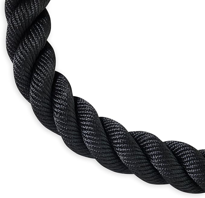 Reebok 18 ft Battle Rope, 1.5" Thick, Home Gym | Battle Rope for Strength, HIIT Conditioning & Endurance Training | 1.5" Thick | 18 Ft Length | Home Gym Use