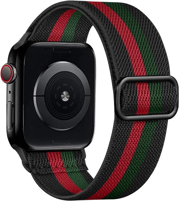 Lerobo Braided Band Compatible with Apple Watch Series 11 10 9 8 7 46mm 45mm 41mm Ultra SE 3 2 1 49mm Series 6 5 4 3 44mm 40mm 38mm 42mm Men iWatch Bands Women Stretchy Nylon Solo Loop Sport Strap