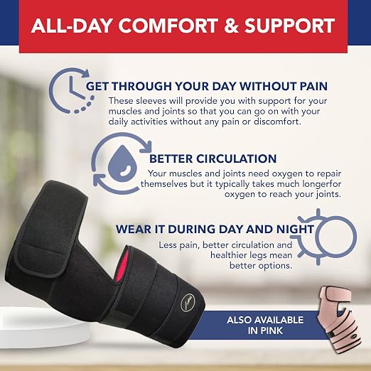 Dr. Arthritis Hip Brace, Adjustable Sciatic Nerve Brace & Stabilizer for Pulled Muscles & Injury Recovery, Hamstring Compression Sleeve Support, Sciatica Pain Relief Devices for Men & Women (BLK, L/XL)