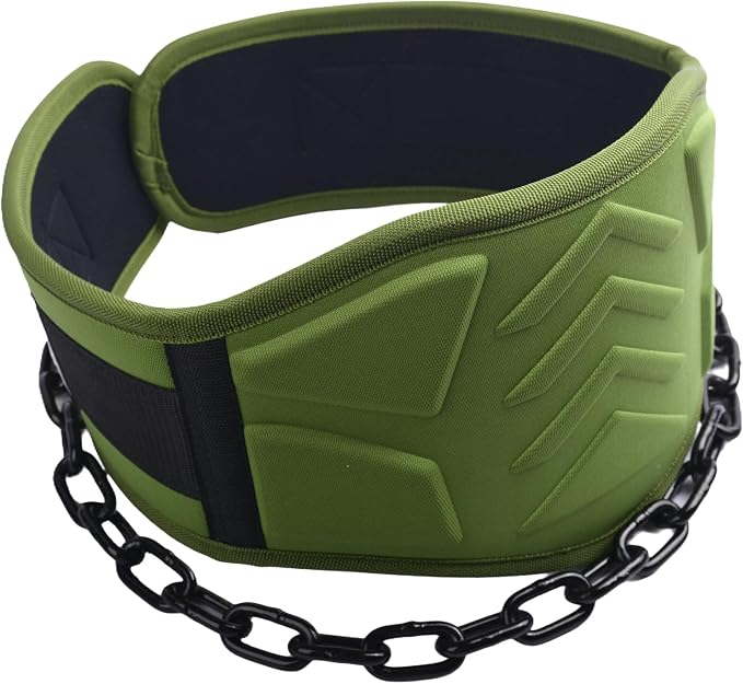 12 mm Thick Heavy Duty Dip Belt with 36 IN Steel Chain, 35" Weighted Pull Up Belt for Added Weight Training, Chin Ups, Pull Ups, Tricep Dips And More