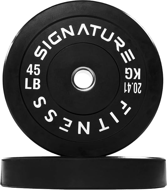 Fitvids 2-Inch Olympic Rubber Weight Plates Pair, Bumper Plates for Strength Training, multiple options