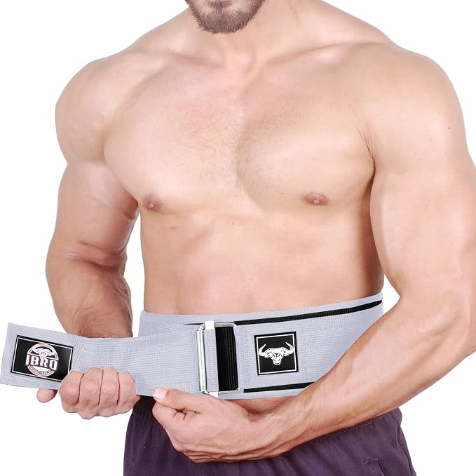 IBRO Quick Locking Premium Weight Lifting Belt - Back Support for Powerlifting, Cross Training & Gym Bodybuilding - 4 Inch Nylon Men and Women with Metal Buckle for Core Stability