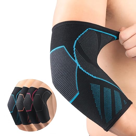 Arm Guards & Elbow Compression Sleeve (1 Pair)，Tennis Elbow Braces for Tendonitis and Tennis Elbow，Arm Supports Sleeves golfer，tennis elbow relief for women & men,elbow sleeve for weightlifting