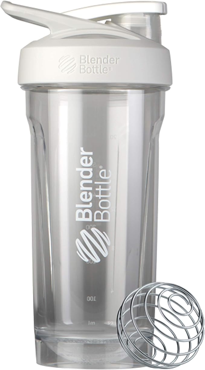 BlenderBottle Sport Flip Tritan Shaker Bottle 28 oz White
