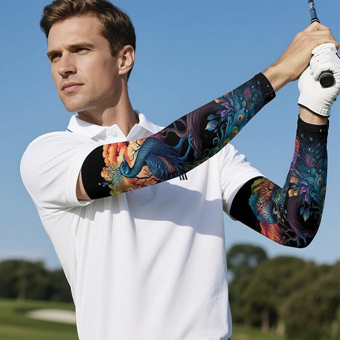 Marble Sports Compression Arm Sleeves for Men & Women - Youth Arm Sleeve Baseball Volleyball Sleeves & Basketball Sleeve