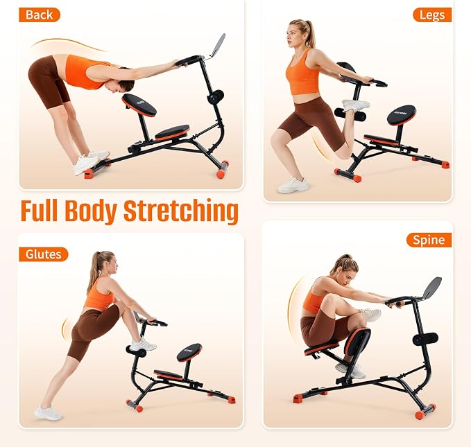 HXD-ERGO Stretching Machine for Full Body Flexibility, Quiet Back Stretcher for Home Gym, Lumbar Stretching, Rehab, Posture Correction, 220lbs Capacity