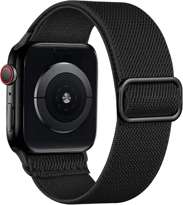 Lerobo Braided Band Compatible with Apple Watch Series 11 10 9 8 7 46mm 45mm 41mm Ultra SE 3 2 1 49mm Series 6 5 4 3 44mm 40mm 38mm 42mm Men iWatch Bands Women Stretchy Nylon Solo Loop Sport Strap