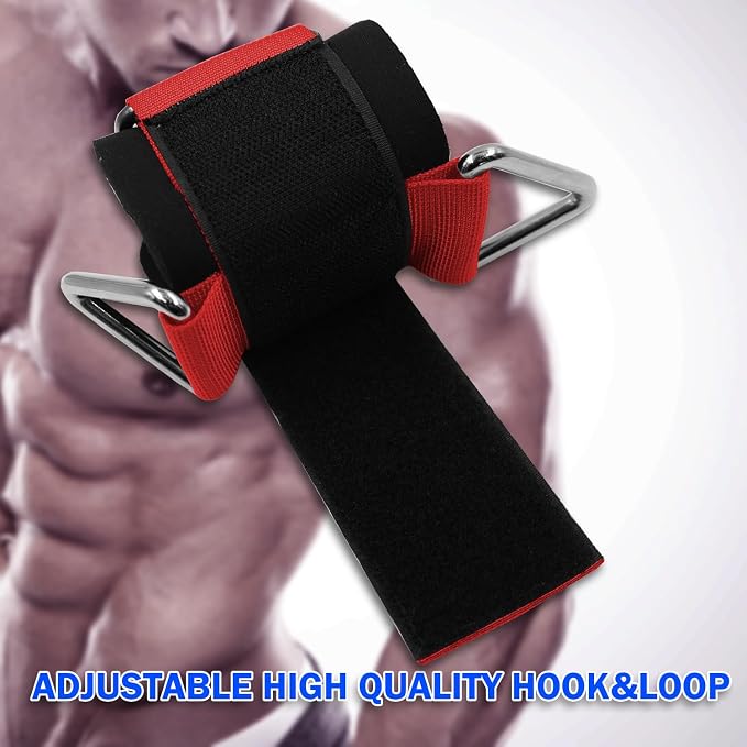 Wrist Cuffs for Cable Machines – Padded & Adjustable Straps for Lateral Raises, Tricep Pushdowns & Strength Training