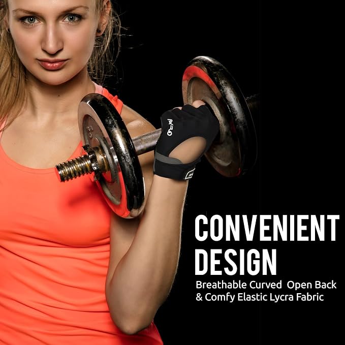 AYRO Breathable Weight Lifting Gloves, Gym Gloves for Men & Women with Extra Grip, Workout Glove for Men with Full Palm Protection, Removal with Durable Closure, for Weightlifting